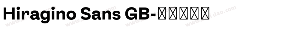 Hiragino Sans GB字体转换
